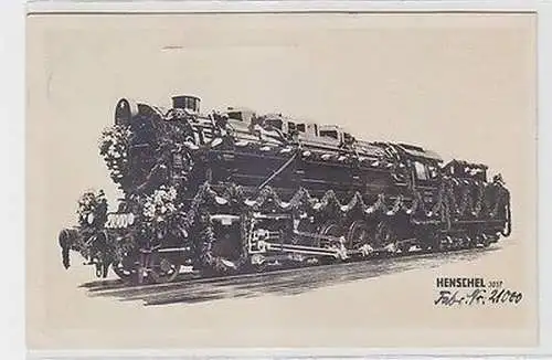 63795 Ak Henschel Güterzug Tender Lokomotive der deutschen Reichsbahn um 1930