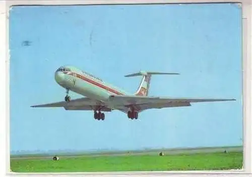 49993 DDR Ak Turbinenluftstrahlverkehrsflugzeug IL-62 1981