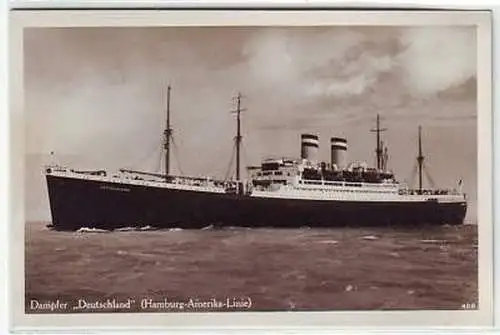 40349 Ak Dampfer "Deutschland" um 1935