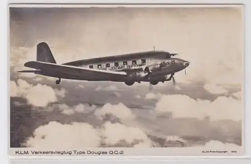 80626 Ak KLM Verkehrsflugzeug Type Douglas D.C.2 um 1938