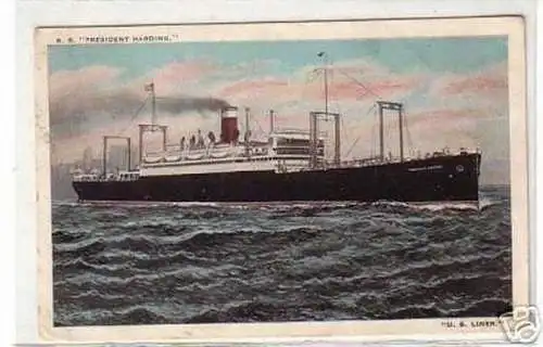 10586 Ak US Dampfer S.S. "President Harding" 1925