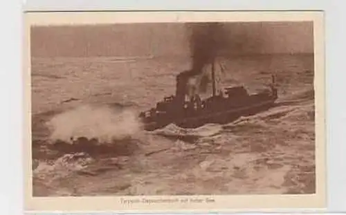 36893 Ak Torpedo Depeschenboot auf hoher See um 1915