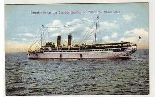 35082 Ak Seebäderdienst Dampfer Kaiser 1912