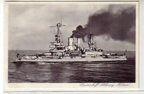 43606 Ak Linienschiff "Schleswig Holstein" um 1930