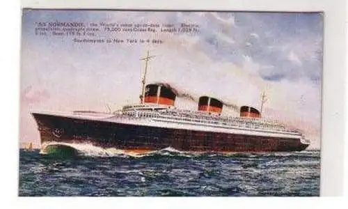 46120 Ak französischer Dampfer S.S."Normandie" um 1920