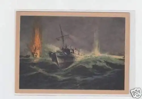 20457 Ak Schnellbootsangriff auf Geleitzug um 1940