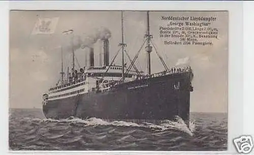32365 Ak Norddt. Lloyddampfer "George Washington" 1922