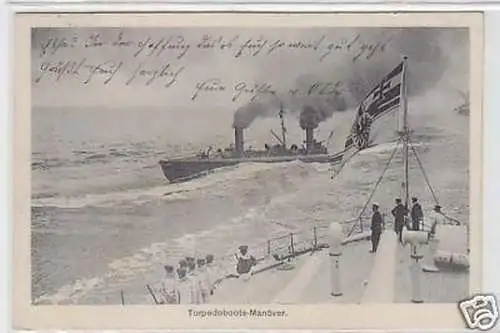 18544 Ak Torpedoboots Manöver 1917