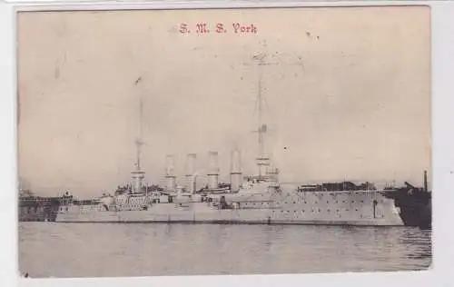 84891 Ak Kriegsschiff S.M.S. York 1906