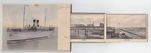 25280 Leporello Ak Dampfer Silvana 1906