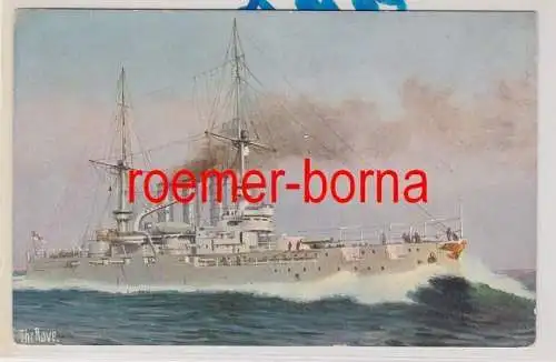 85641 Künstler Ak Linienschiff 'Preußen' (Chr. Rave) um 1905