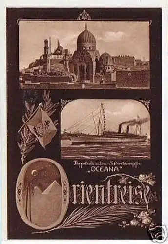21868 Ak Orientreise Schnelldampfer "Oceana" um 1910