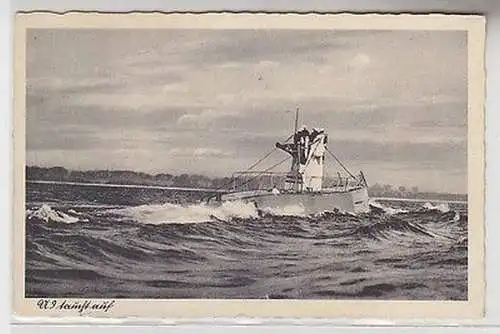 18138 Ak Deutsche Reichsmarine "Unterseeboot U 9 taucht auf" 1938