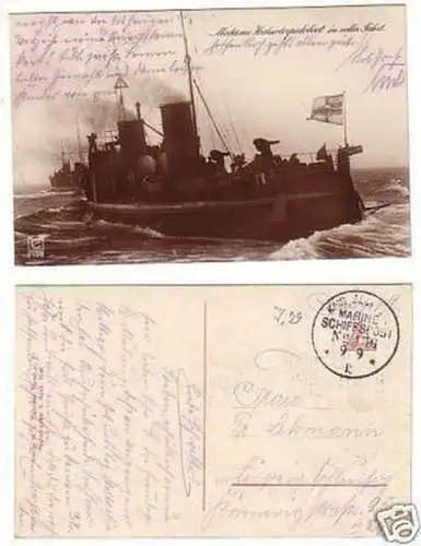 25918 Ak Modernes Hochseetorpedoboot in voller Fahrt