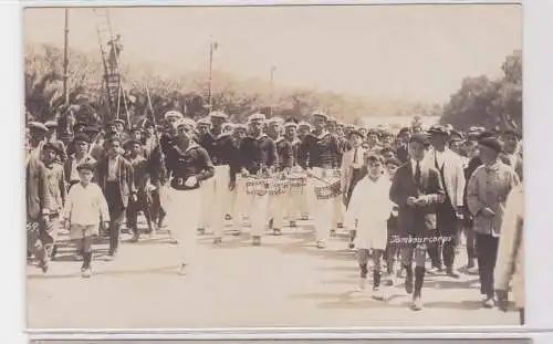 76602 Foto Ak Matrosen Tambourcorps um 1920