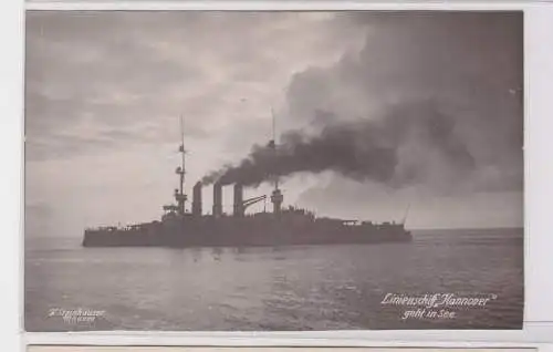 52227 Foto Ak Linienschiff 'Hannover' geht in See um 1925