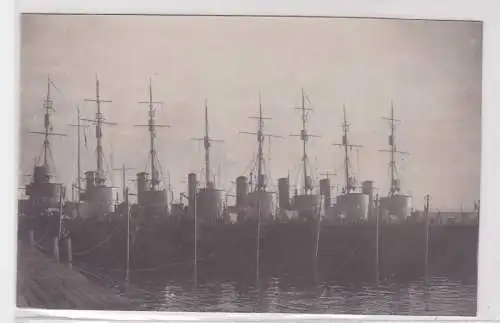 65595 Foto Ak I. Torpedobootsflotille stationiert in Kiel 1923