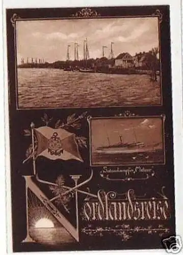 21871 Ak Norlandsreise Salondampfer "Meteor" um 1910