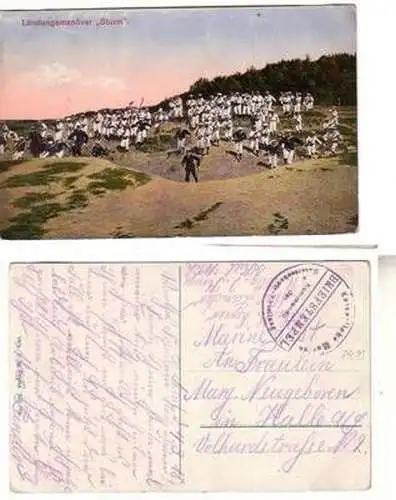 52171 Unterseeboot Abteilung Ak Landungsmanöver "Sturm" 1918