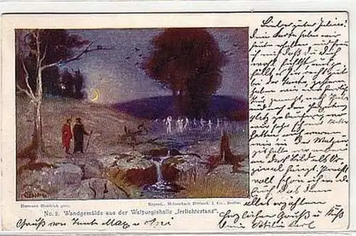 09294 Ak Harz Walpurgishalle Hexentanzplatz 1902