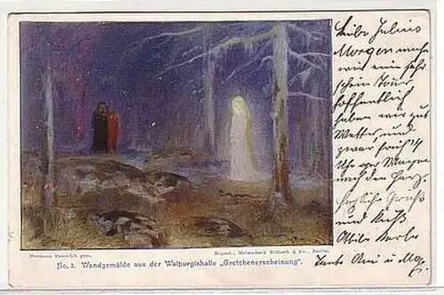 09802 Ak Harz Walpurgishalle Hexentanzplatz 1902