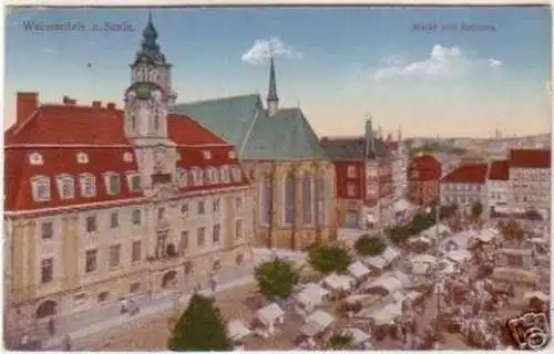 18226 Ak Weissenfels a.S. Markt und Rathaus 1940