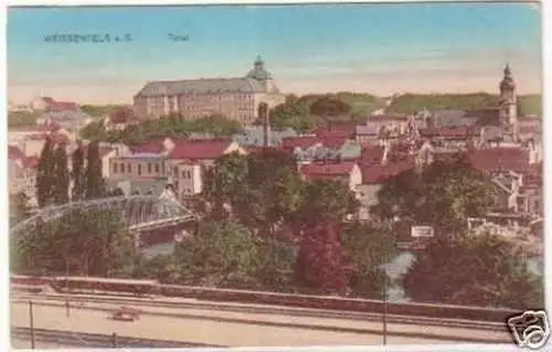 21180 Ak Weissenfels an der Saale Totalansicht 1924