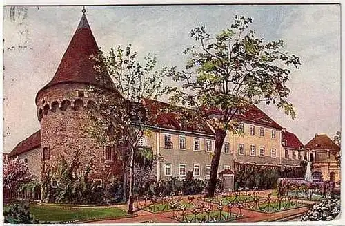 41674 Ak Unterburg Giebichenstein Herrenhaus 1919
