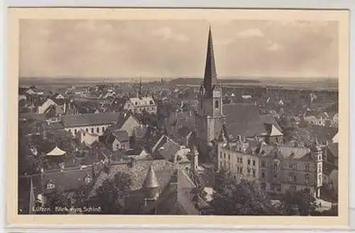 45985 Ak Lützen Blick vom Schloß um 1940