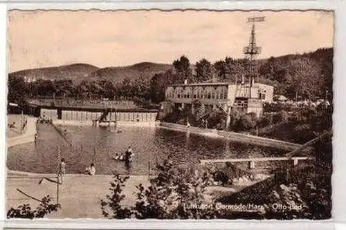 41704 Ak Luftkurort Gernrode Harz Otto Bad 1966