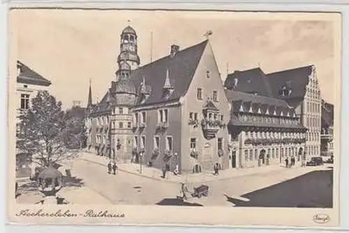 51026 Ak Aschersleben Rathaus 1946