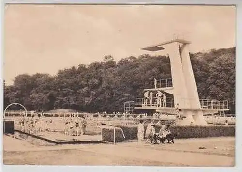 12173 Ak Weissenfels Saale Volksschwimmbad 1965