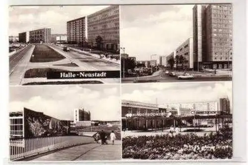 48217 Mehrbild Ak Halle Neustadt Stadtansichten 1982