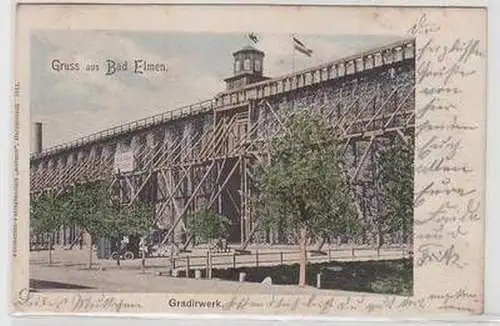 55785 Ak Gruß aus Bad Elmen Gradirwerk 1904