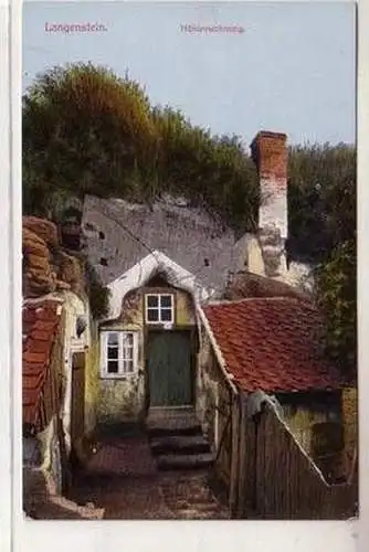 53665 Ak Langenstein im Harz Höhlenwohnung um 1920