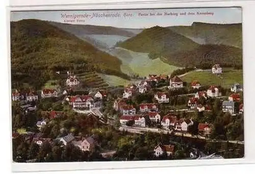 56272 Ak Wernigerode Nöschenrode Partie bei der Harburg und dem Kreuzberg 1941