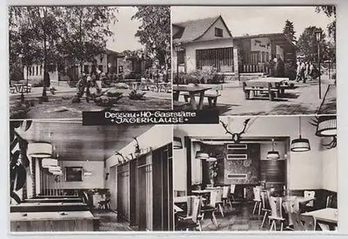 64678 Mehrbild Ak Dessau HO-Gaststätte "Jägerklause" um 1970