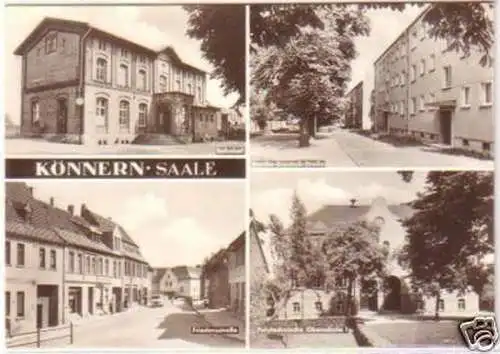 25317 Mehrbild Ak Könnern Saale Bahnhof usw. 1972
