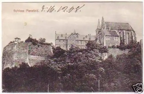 25910 Ak Schloss Mansfeld 1908