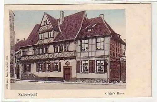 36546 Ak Halberstadt alte Häuser am Rathaus um 1920