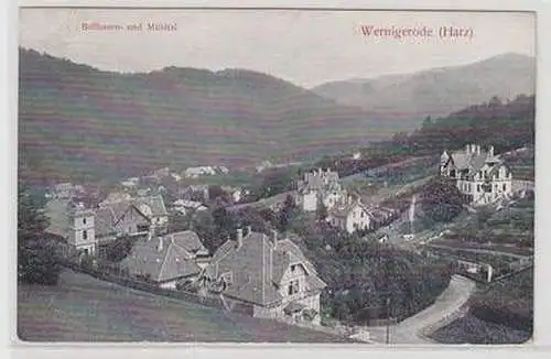 56385 Ak Wernigerode (Harz) Bollhasen- und Mühltal 1909