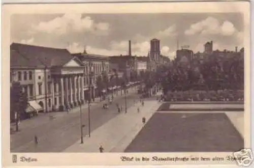 09253 Ak Dessau Blick in die Kavalierstraße um 1940