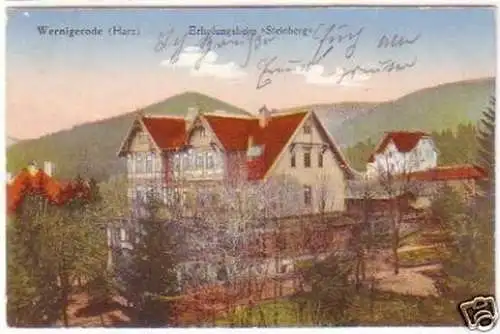 26833 Ak Wernigerode Erholungsheim Steinberg 1925