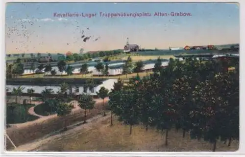 51137 Feldpost Ak Kavallerie-Lager Truppenübungsplatzes Alten-Grabow 1916