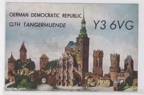 67915 QTH Funker Karte Tangermünde 1982
