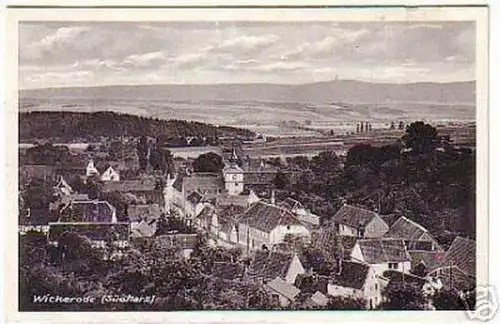 06057 Ak Wickerode Südharz Totalansicht 1940