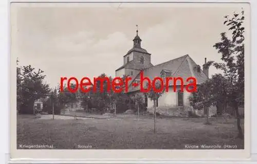 81489 Foto Ak Wienrode Harz Kirche 1933
