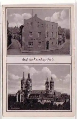 48649 Mehrbild Ak Gruß aus Naumburg a.S. Gasthaus um 1940