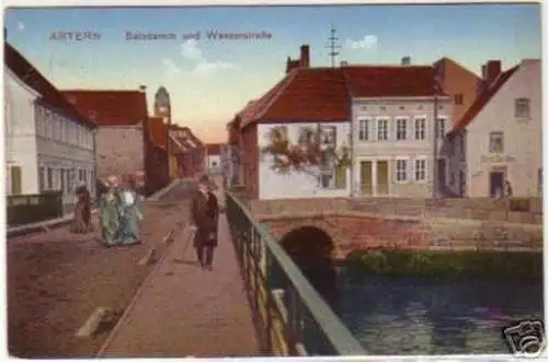 14718 Ak Artern Salzdamm und Wasserstrasse 1918