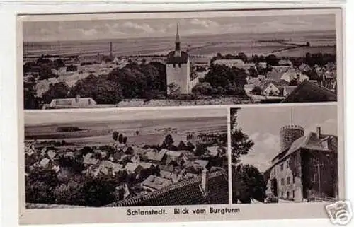 09730 Feldpost Ak Schlanstedt Blick vom Burgturm 1943